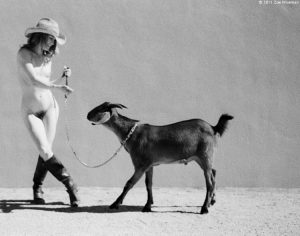 © 2011 Zoe Wiseman - model: Stephanie Anne - Goat: Boots